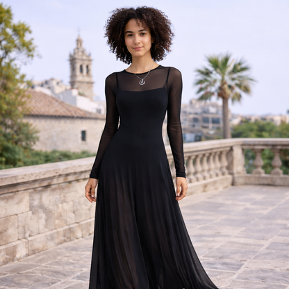 LORENA-VESTIDO TUL LARGO