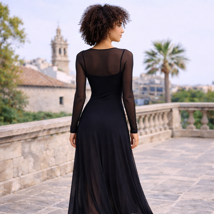 LORENA-VESTIDO TUL LARGO