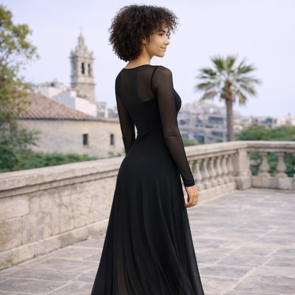 LORENA-VESTIDO TUL LARGO
