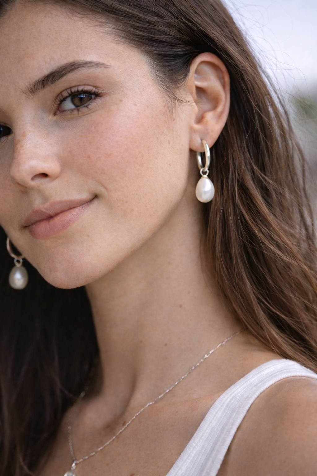 PENDIENTES-PERLA AGUA DULCE