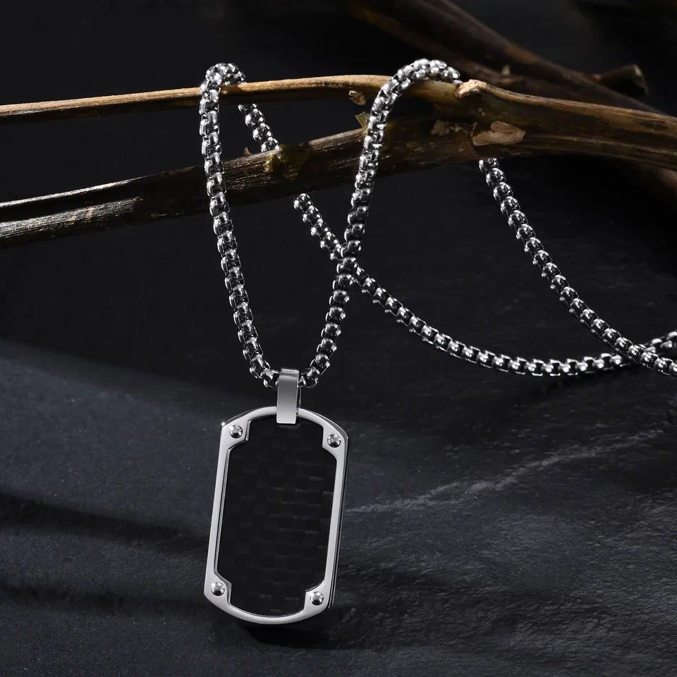 COLLAR ACERO Y FIBRA