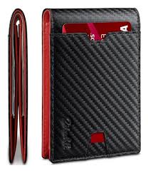 Cartera minimalista Runbox con doble pliegue y bloqueo RFID en el bolsillo delantero